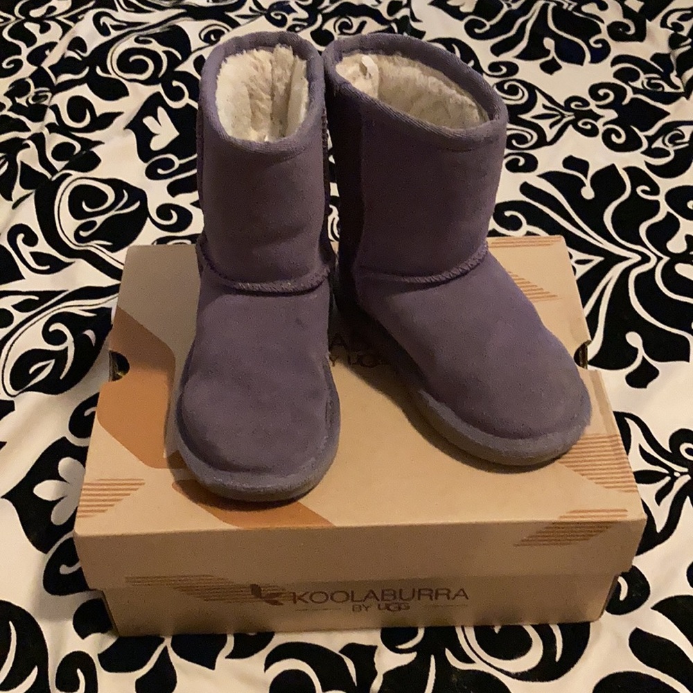 Koolaburra by Ugg kids purple fur boots